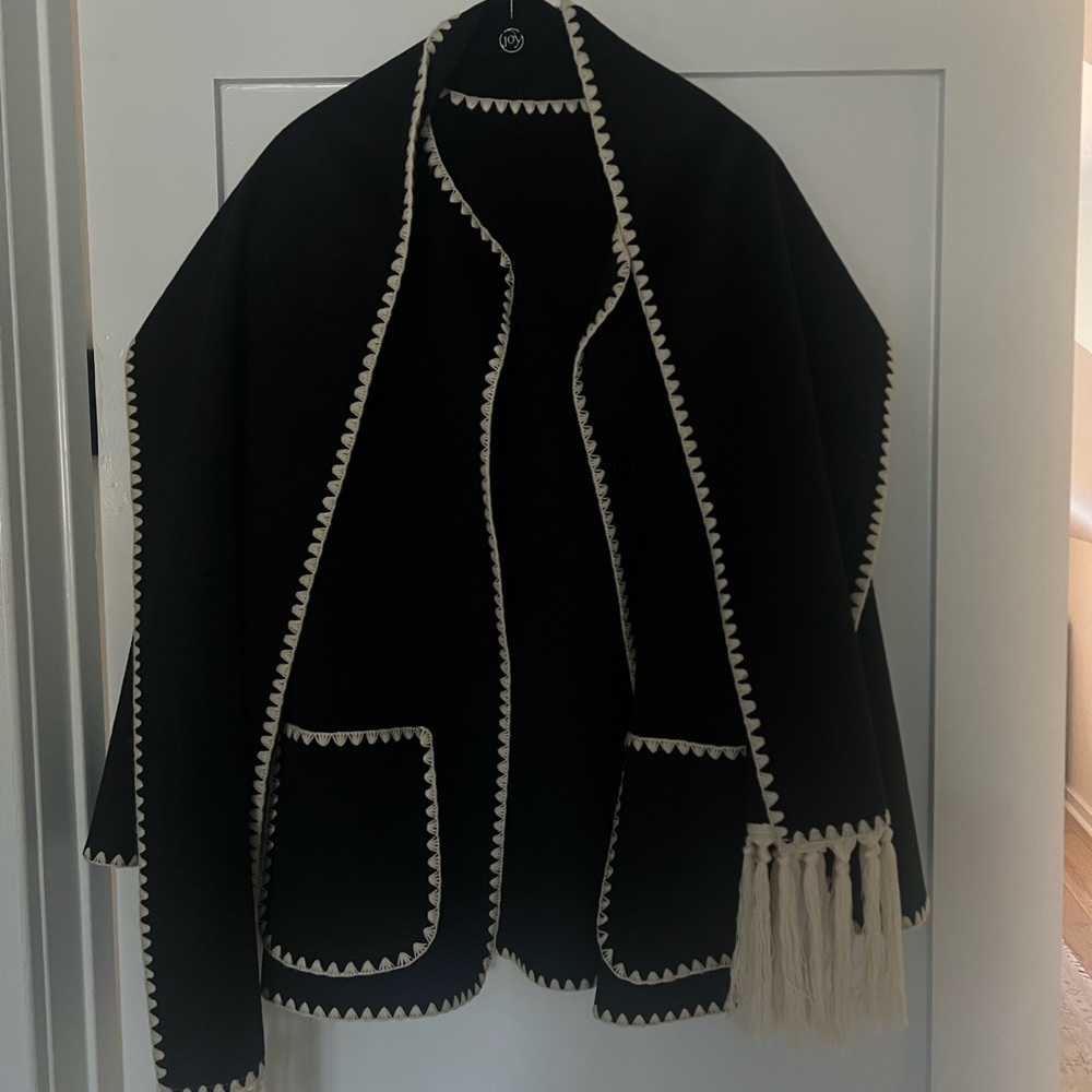 Black Wool Jacket - image 3